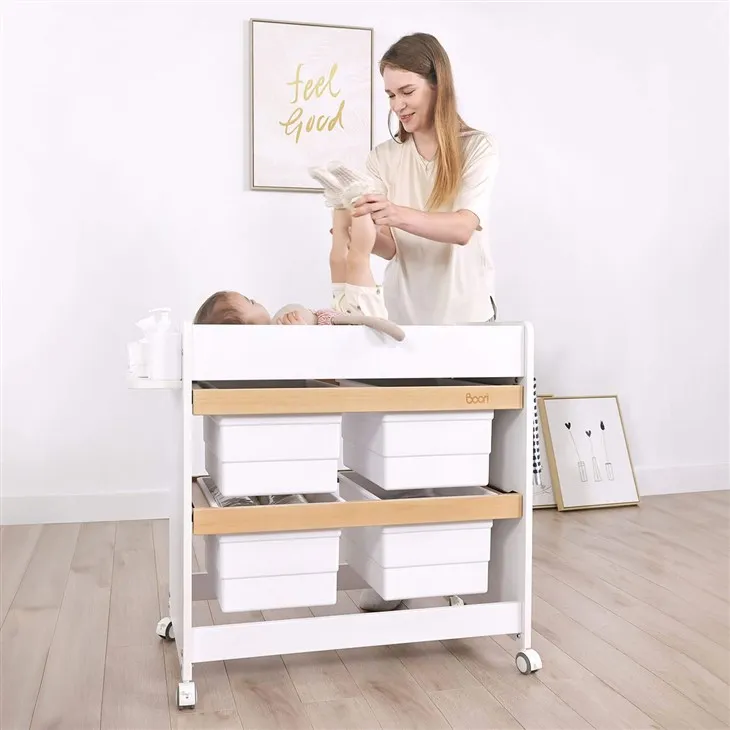 White Changing Table With Drawers factory
